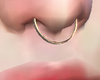 Septum nose ring gold
