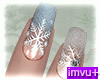 Frosted Snow Nails