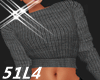 Grey Sweater Top