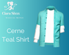 Cerne Teal Shirt