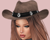 E* Brown Cowgirl Hat
