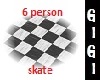 6 person roller skate