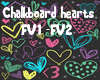 chalkboard hearts