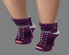 Purple Ankle Chain Boots