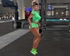 Shorts Gym Set-Green