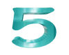 Chrome Number 5 in Teal