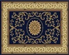 (ML)Blue carpet w gold