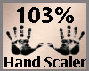 Hand Scale 103% F
