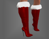 Sexy Fur Boots Red/White