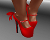 FG~ Red Silk Bow Heels
