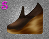 Wedge Brown Shoe