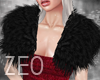 ZE0 Shoulder Fur BK