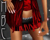 HBC Dark Red Mini Skirt