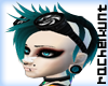 Black To Teal Mohawk