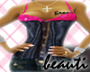 ~BB~ Blk/pnk Corset fit