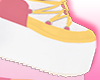 Yellow Pink Shoes