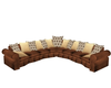 Brown & Cream Sofa