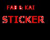 fab and kai sticker