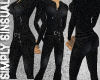 Black Lurex Catsuit