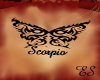 Chest Tattoo Scorpio