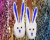 Bunny Slippers Dark Blue