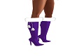 purple christmas boots