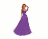 Purple Strapless Gown