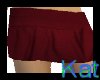 (K) Mini Dark Red Skirt