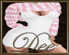 Pink White Knitted Dress
