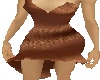 Brown textured dress