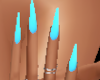 Glow Blue Nails