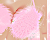 pink fur bra