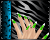 [C] PVC Nails Grn & Wht