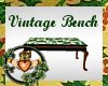 Vintage Christmas Bench