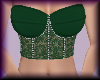 (V) Green Lace Corset
