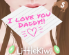 I Love You Daddy! Note