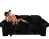 black kissing couch