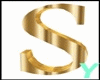 letter S animated gold