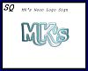 MK's Neon Logo Sign