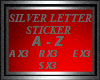 LETTER A SILVER