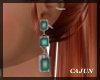 Green Shimmer Earrings