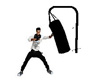 Black punching bag