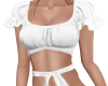 Daisy Tied Top White