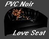 PVC Noir Love Seat 