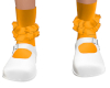White Shoes/Org Socks