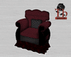 TH Dark red armchair