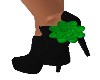 GREEN ROSE/BLACK BOOTS