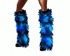 Furry Rave Boots Blue