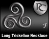 Long Triskelion Necklace