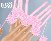 ♥ Nails Pink + Fur